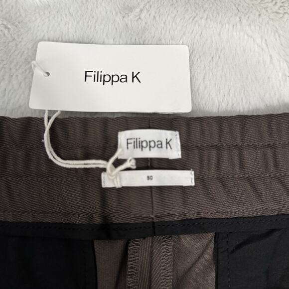 Flippa K Taupe Wool Blend Cropped Pants Men’s EU 50 NWT - Picture 4 of 11